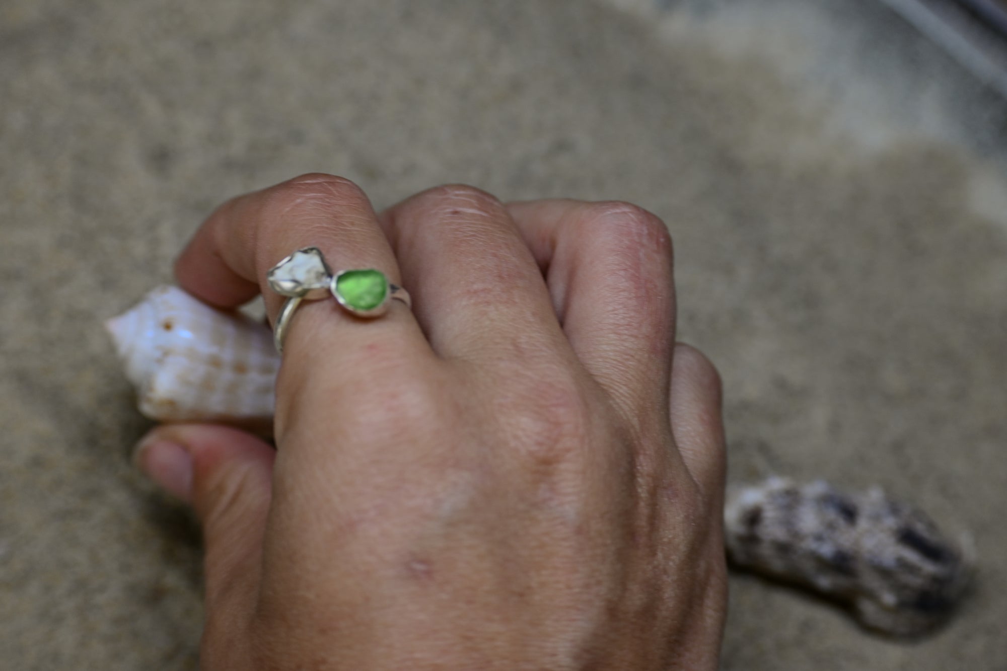Hawaii Ring - Green Shimmer