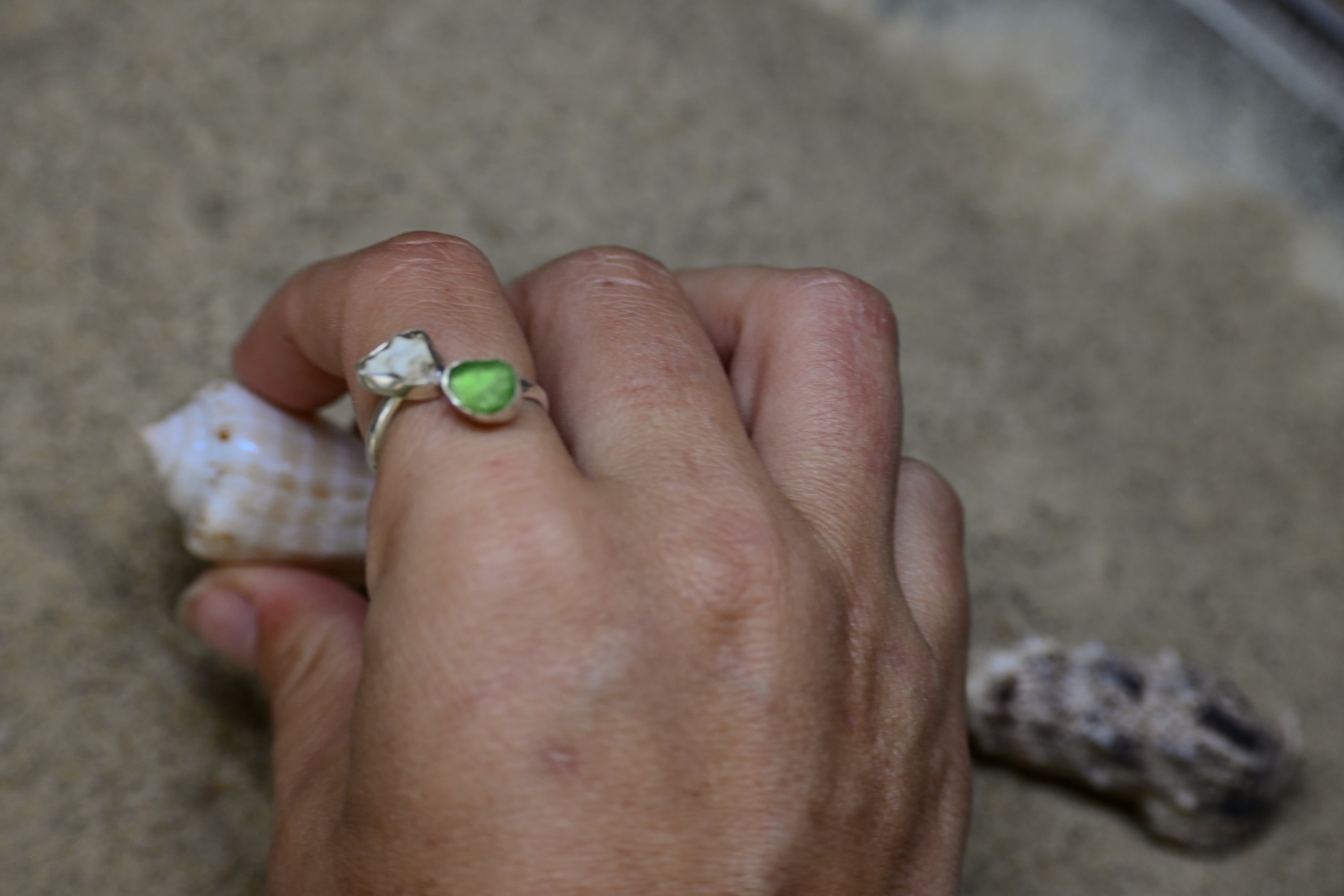 Hawaii Ring - Green Shimmer